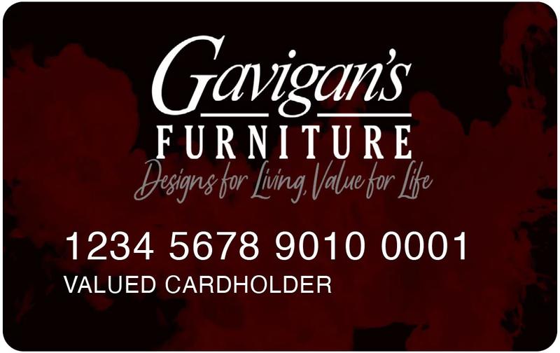 Gavigan's Furniture credit card issued through Wells Fargo